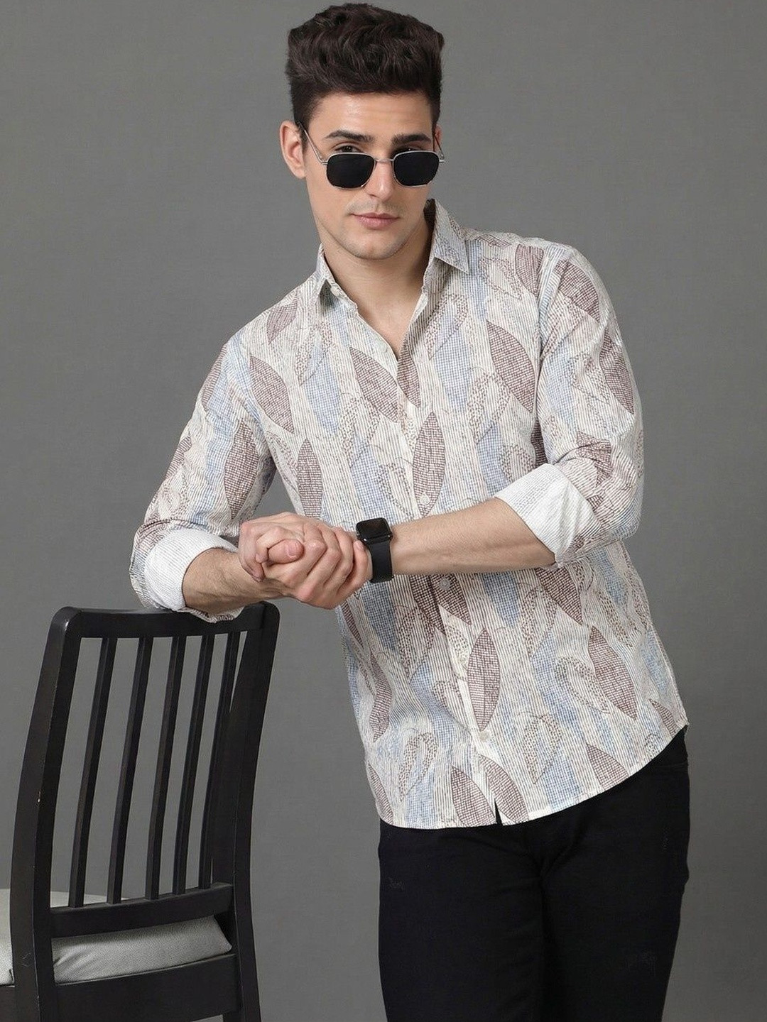 Moda Rapido Slim Fit Printed Shirts