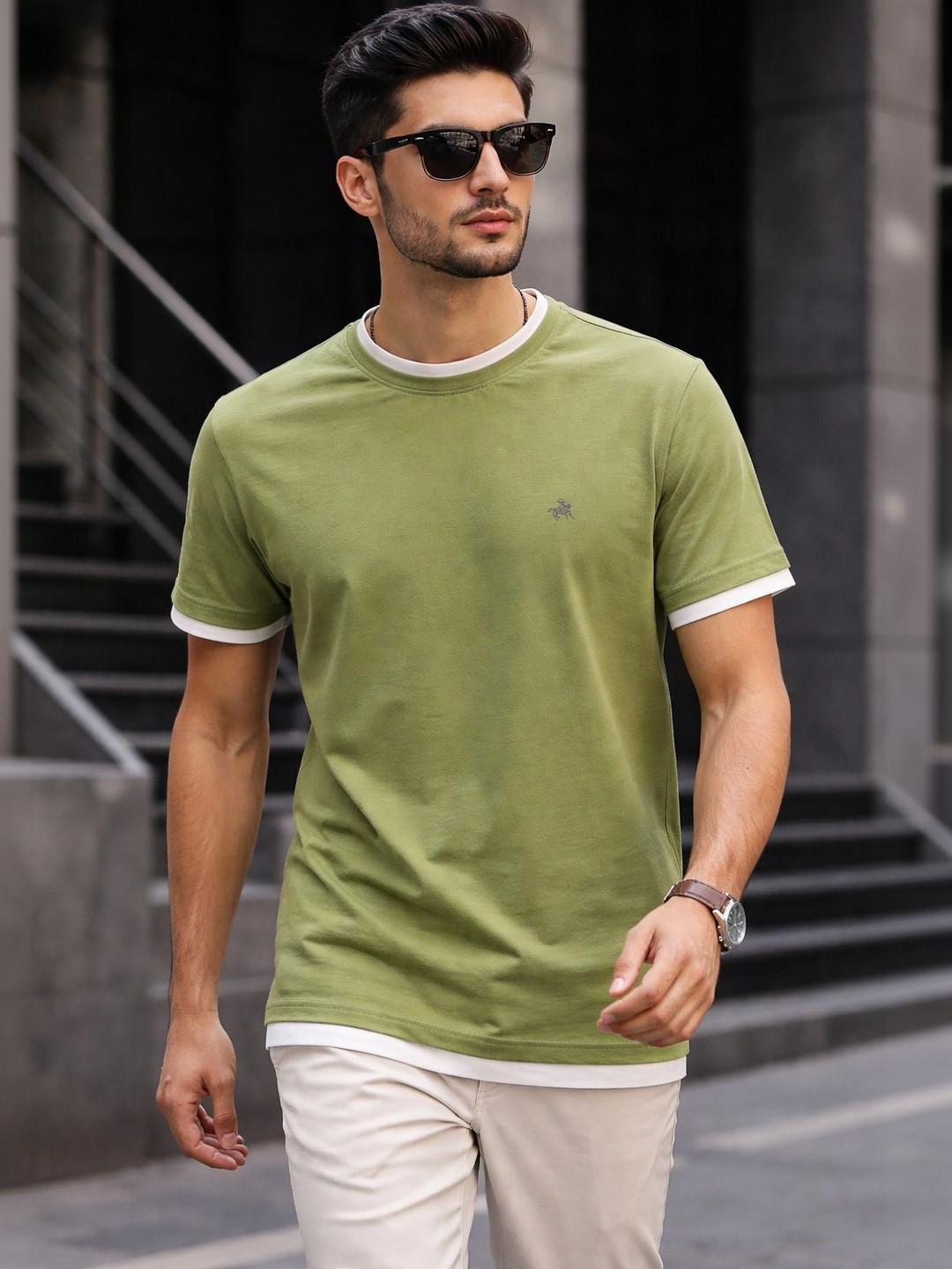 Parcel Yard Mens Round Neck Tshirts