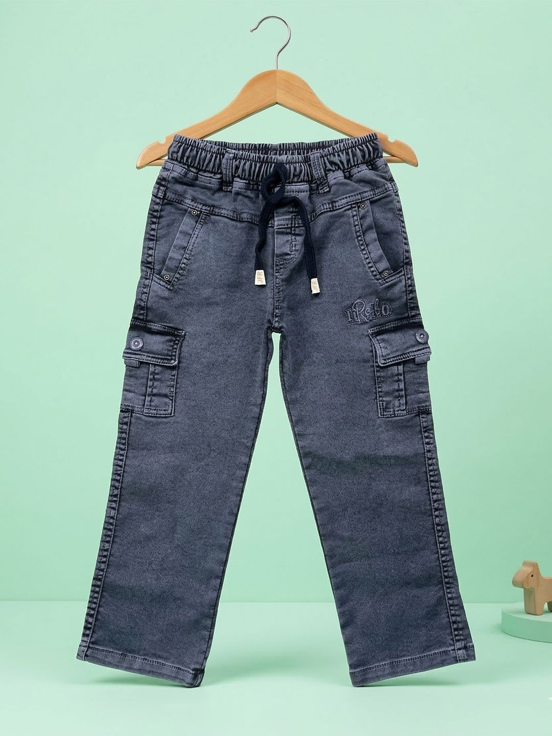 JFR Boys Straight Fit Mid-Rise Low Distress Jeans