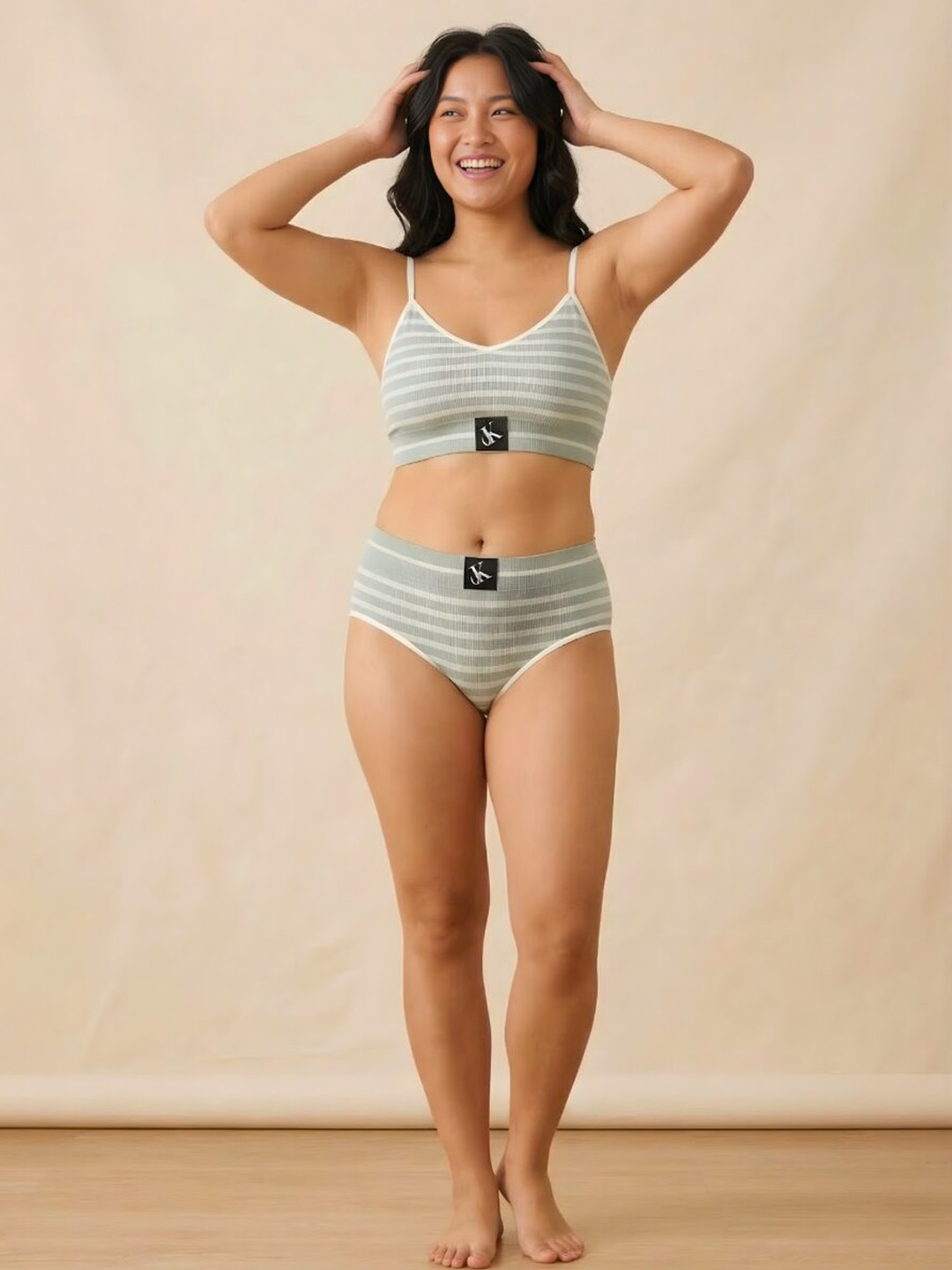 Lugo Cotton Non-Wired Lightly Padded Lingerie Set
