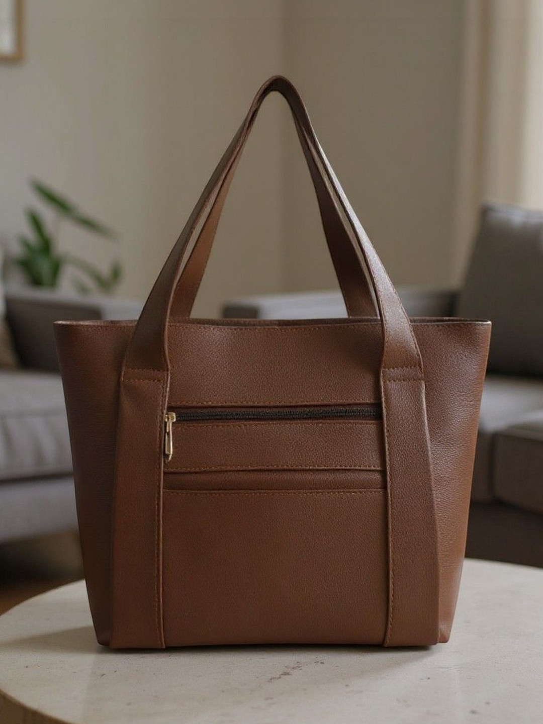 Springberry PU Structured Shoulder Bag
