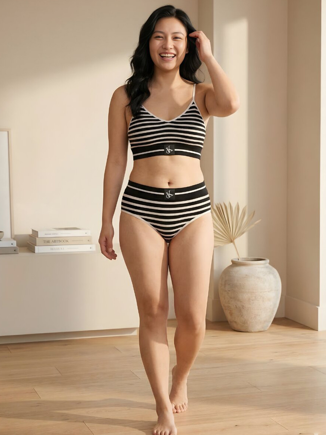 Lugo Cotton Non-Wired Lightly Padded Lingerie Set