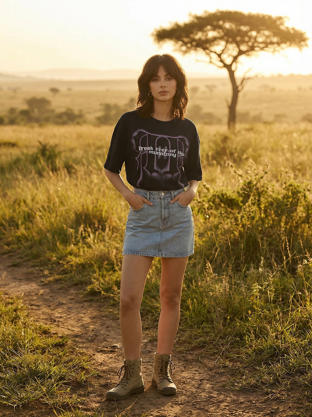 The Roadster Life Co. Oversized Typography Printed T-shirt