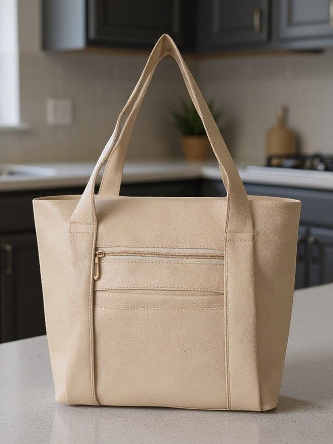 Springberry PU Structured Shoulder Bag