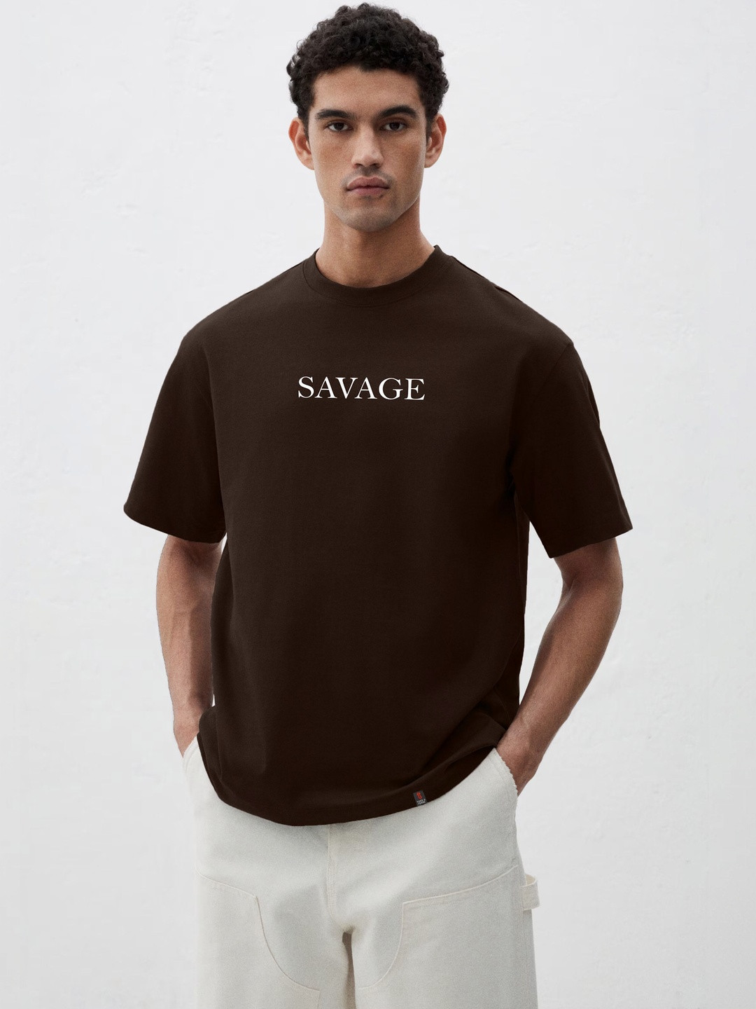TOGS & TERRE Men Typography Printed Organic Cotton Blend T-shirt