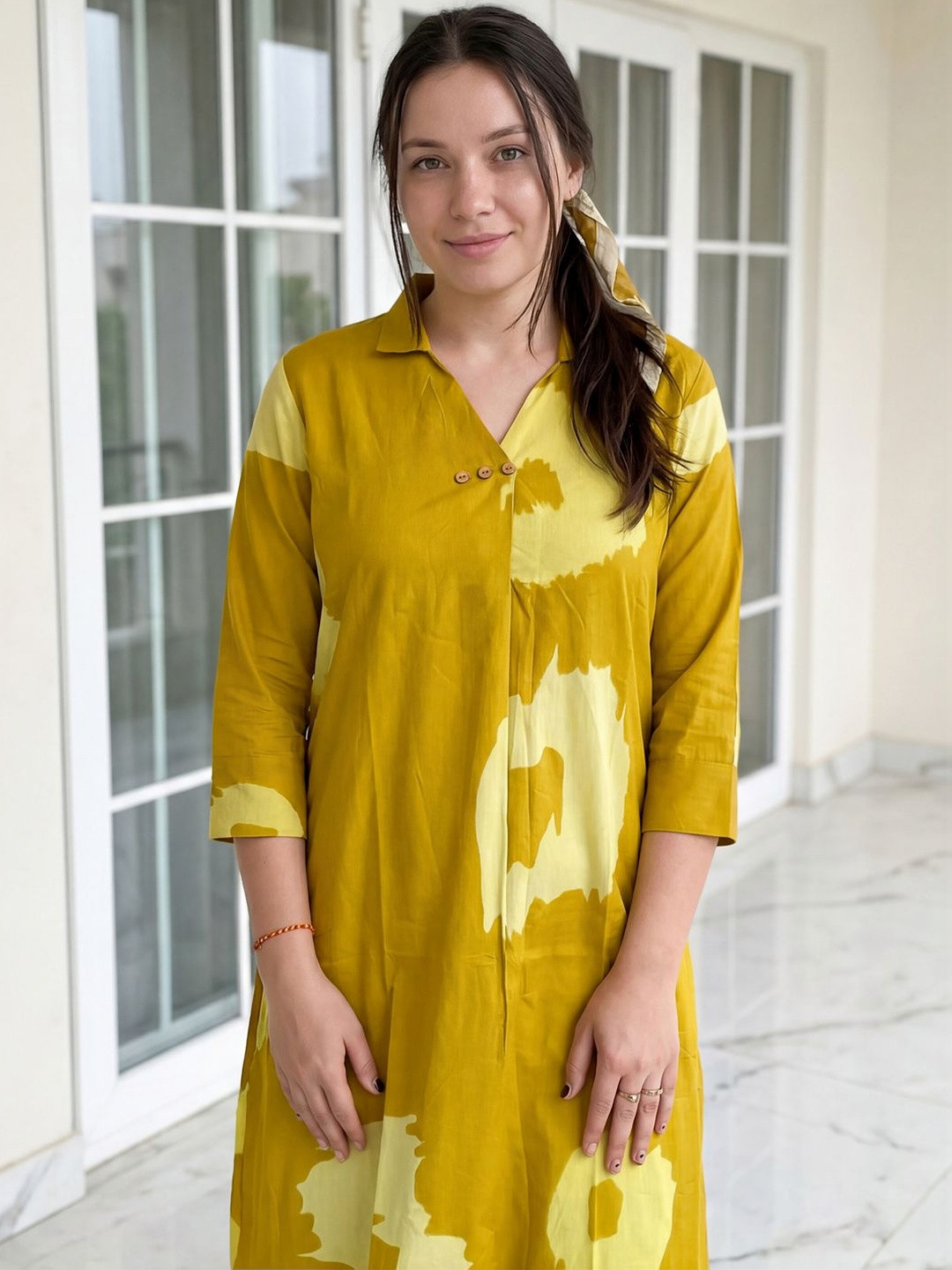 Indo Era Women Printed Regular Pure Cotton Kurta with Trousers