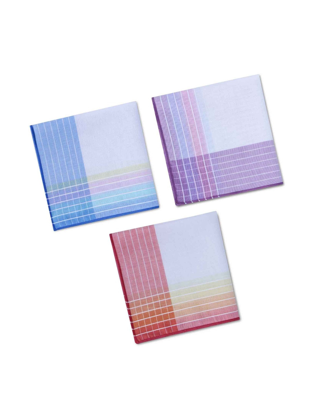 CROSSLINE Pack Of 3 Printed Cotton Handkerchief