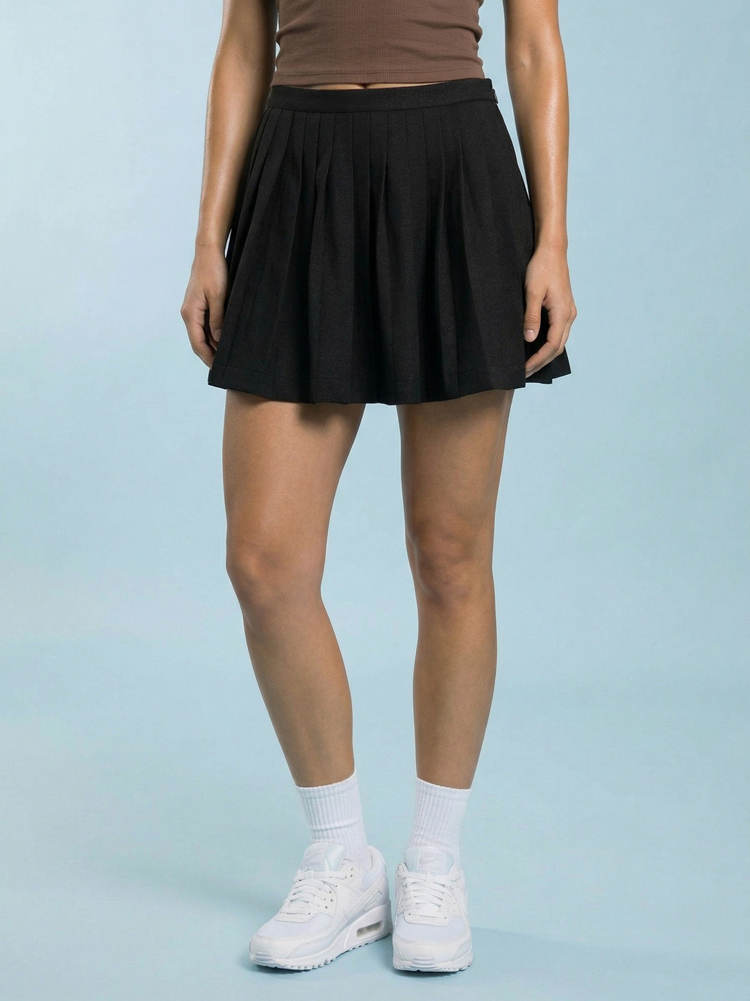 Sport Street by Glitchez Women Pleated Mini A-Line Skirt