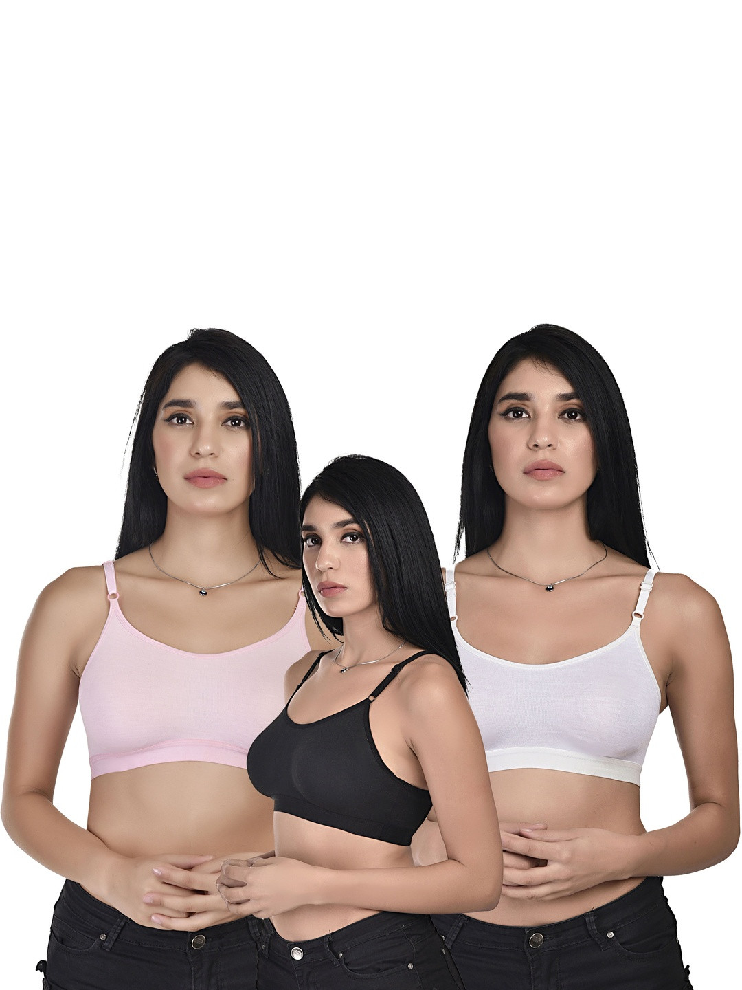 Kinza soft. Pack Of 3 Full Coverage Cotton Bra