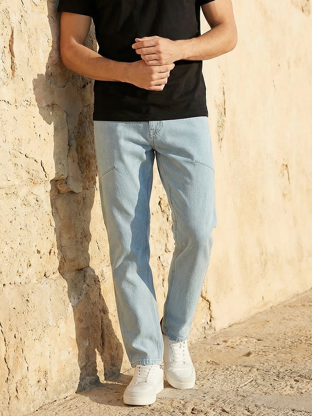 Mast & Harbour Men Slim Fit Light Fade Jeans