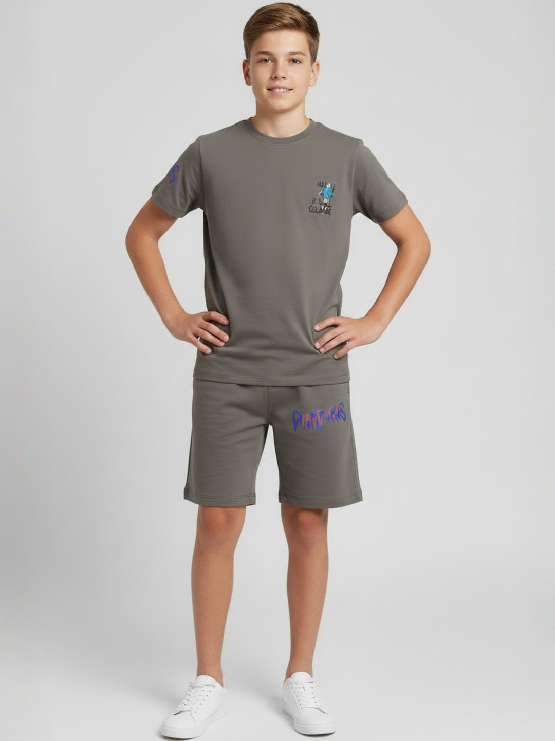 URBANBOYS CLUB Boys Printed T-shirt with Shorts