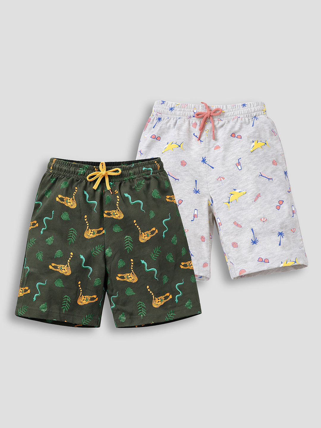 TRESNOVA Boys Animal Printed Training or Gym Antimicrobial Technology Shorts