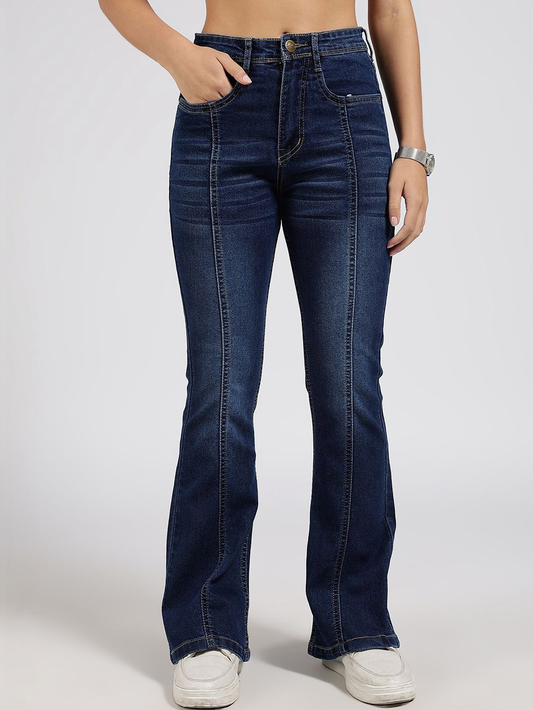 zayla Women Comfort Bootcut High-Rise Light Fade Jeans