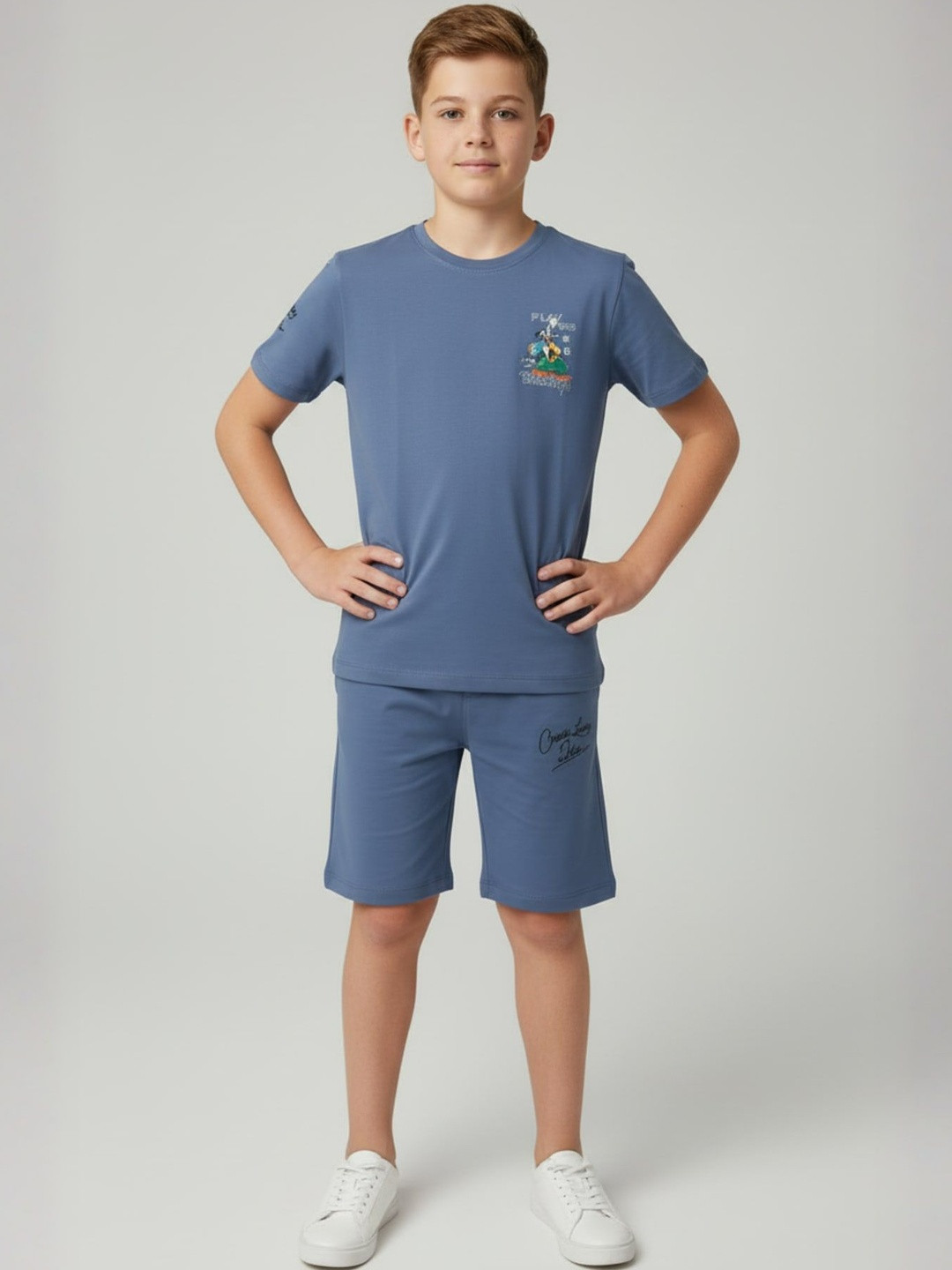 URBANBOYS CLUB Boys Printed T-shirt with Shorts