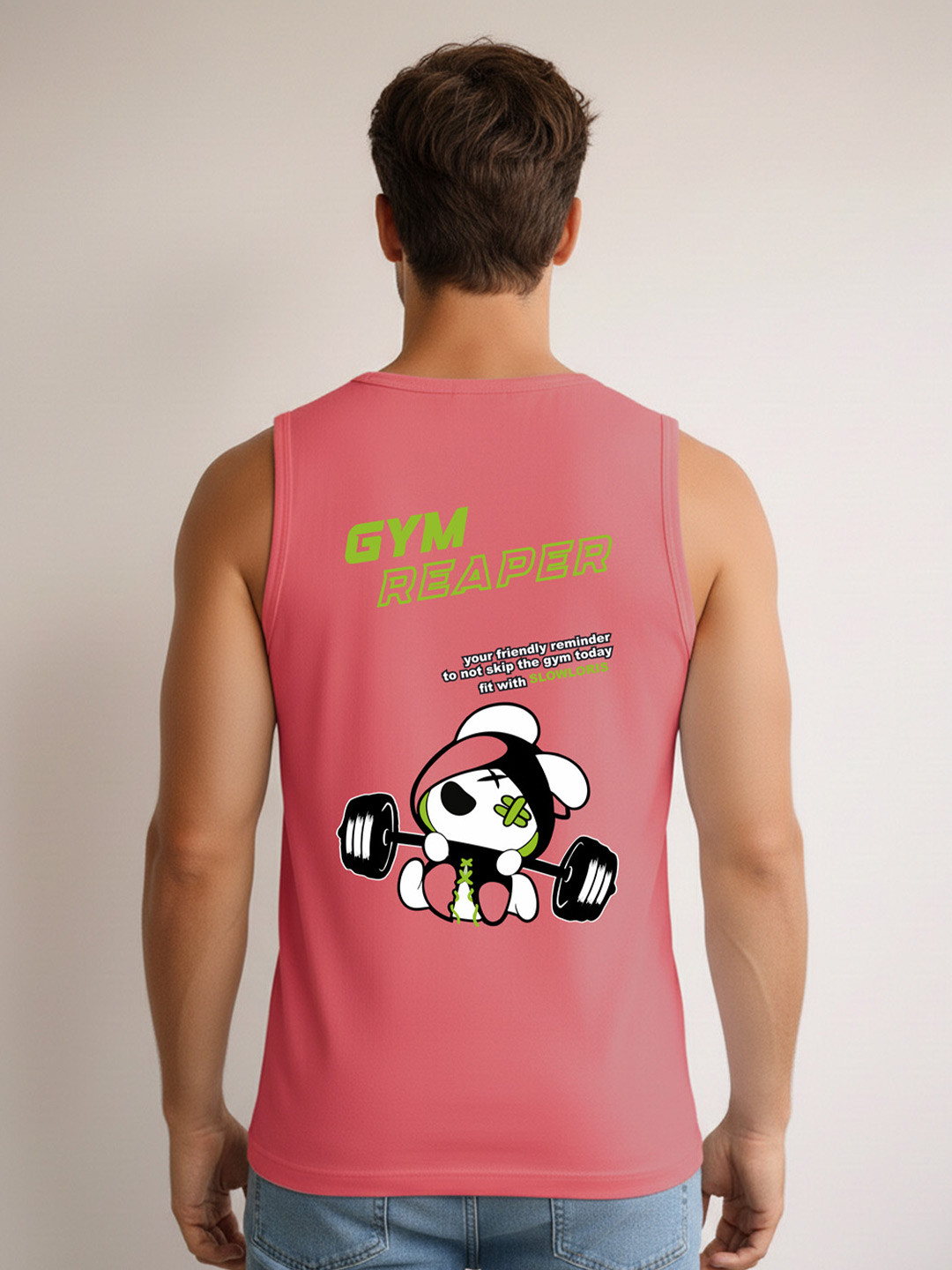 MINISTRY OF FRIENDS Printed Assorted Cotton Gym Vest