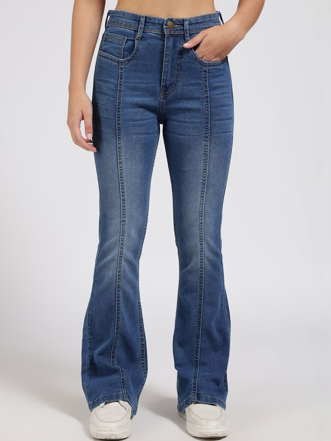 zayla Women Comfort Bootcut High-Rise Light Fade Jeans