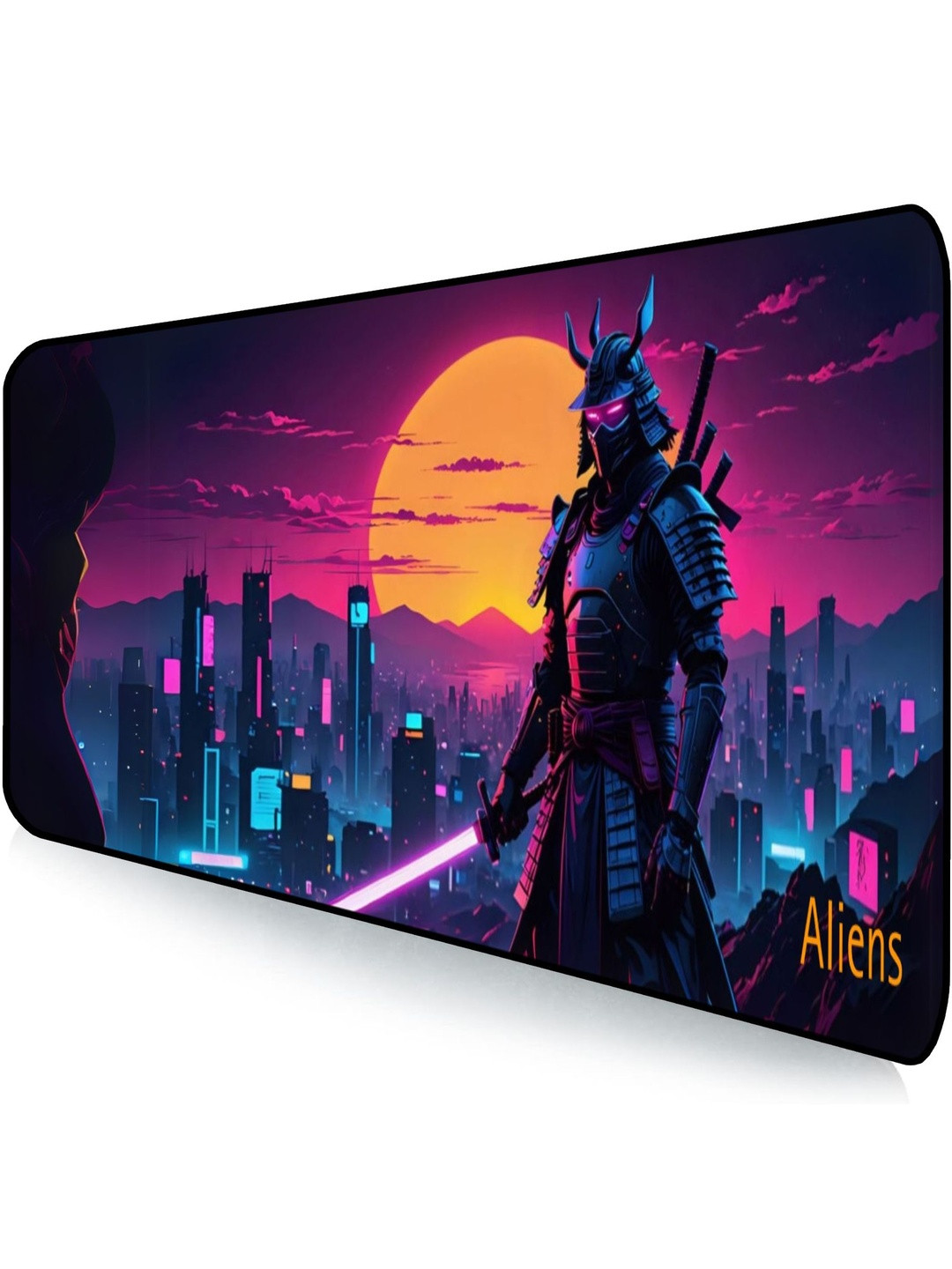 Aliens Extended Mouse Pad with Non Slip Rubber Base for Speed and Precision Organisers
