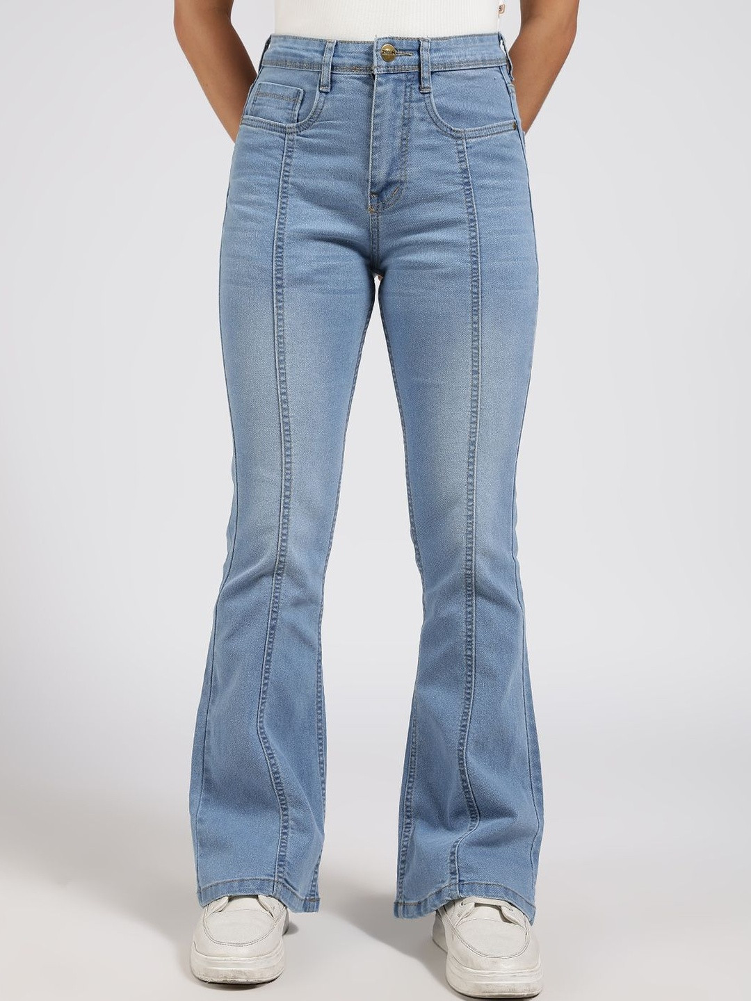 zayla Women Comfort Bootcut High-Rise Light Fade Jeans