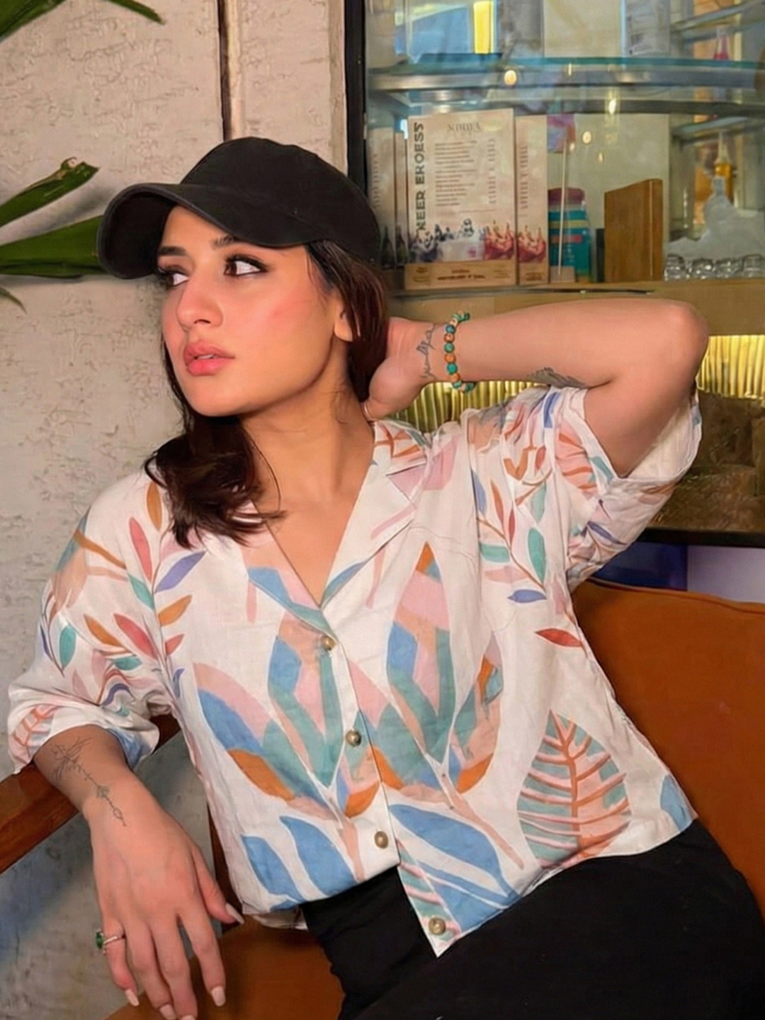 ROOM 19 Floral Print Cotton Top