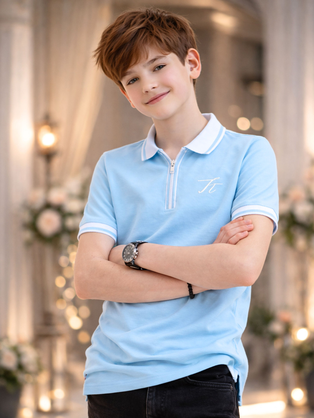TotzTouch Boys Polo Collar T-Shirt