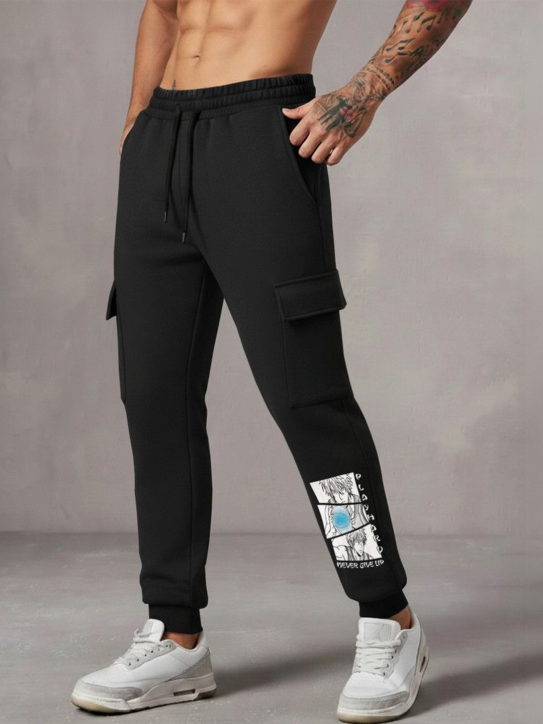 TRIPR Men Regular Fit Graphic Print Training Joggers
