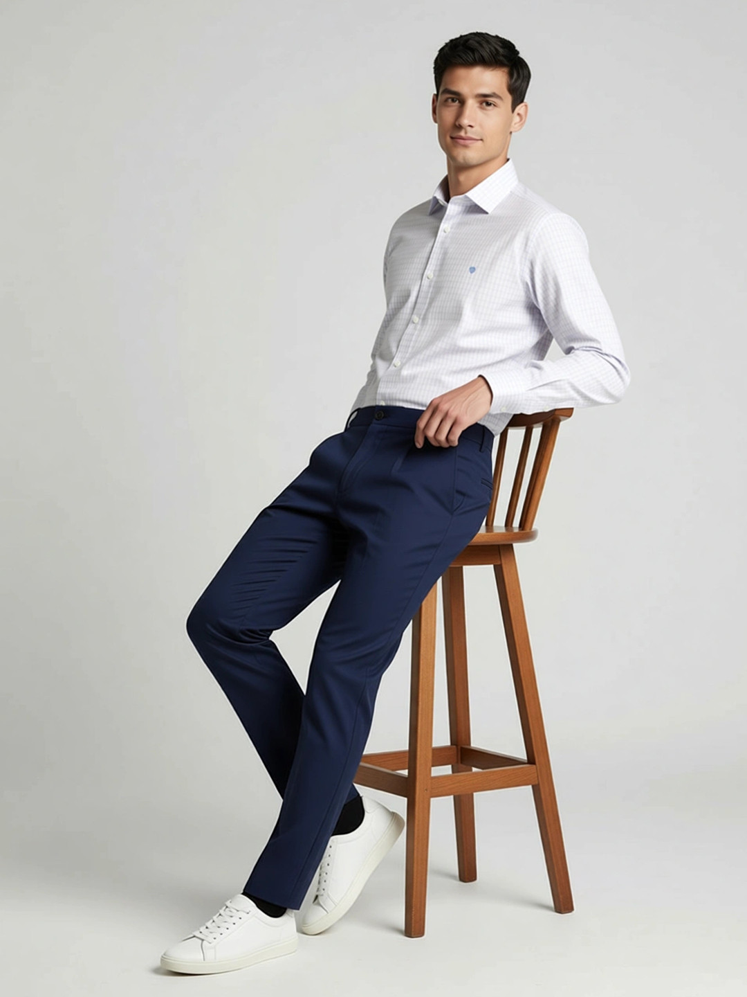 INVICTUS Urban Slim Fit Checked Formal Shirt