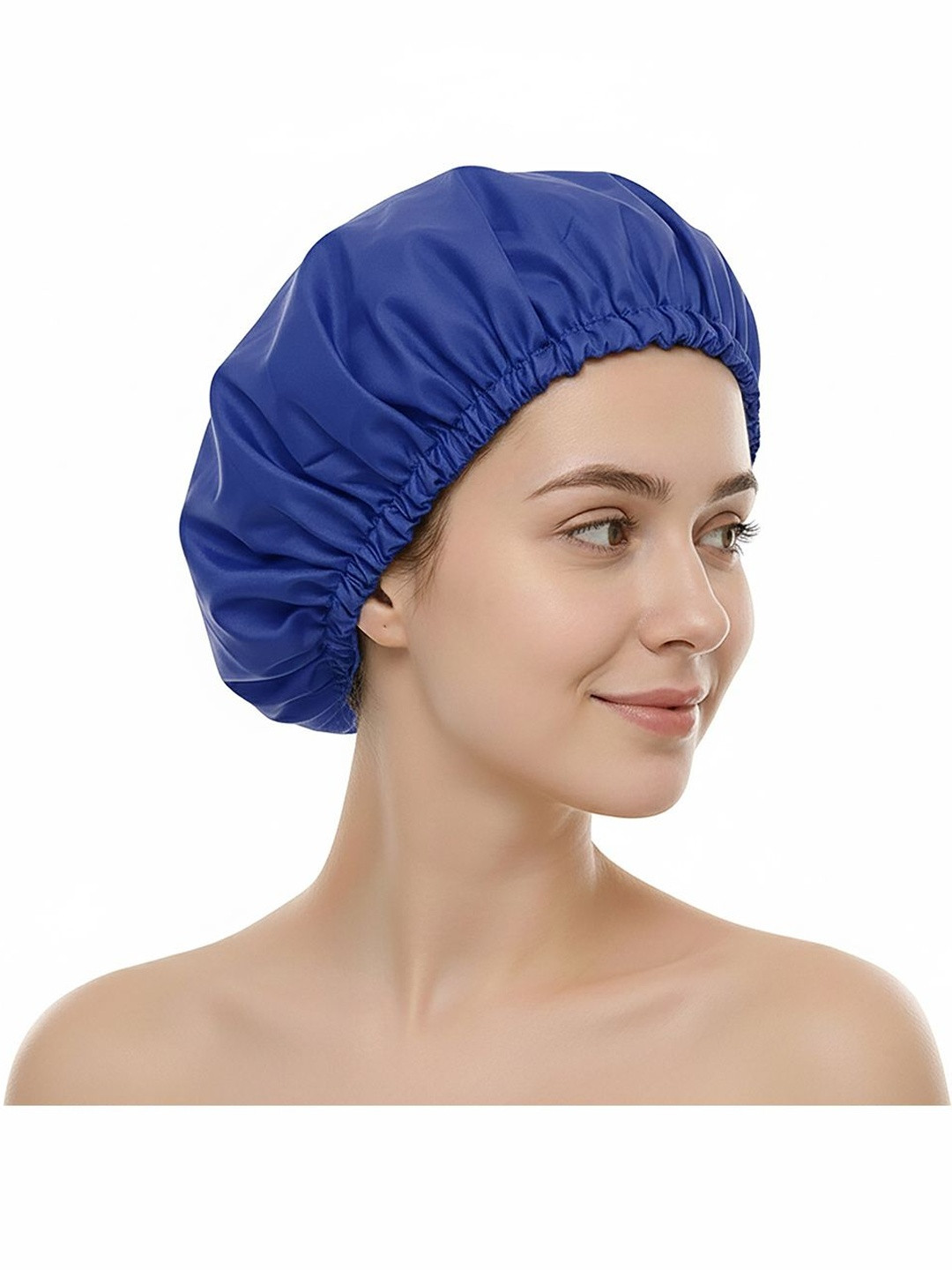 BodyHerbals Waterproof Reusable Shower Cap- Blue