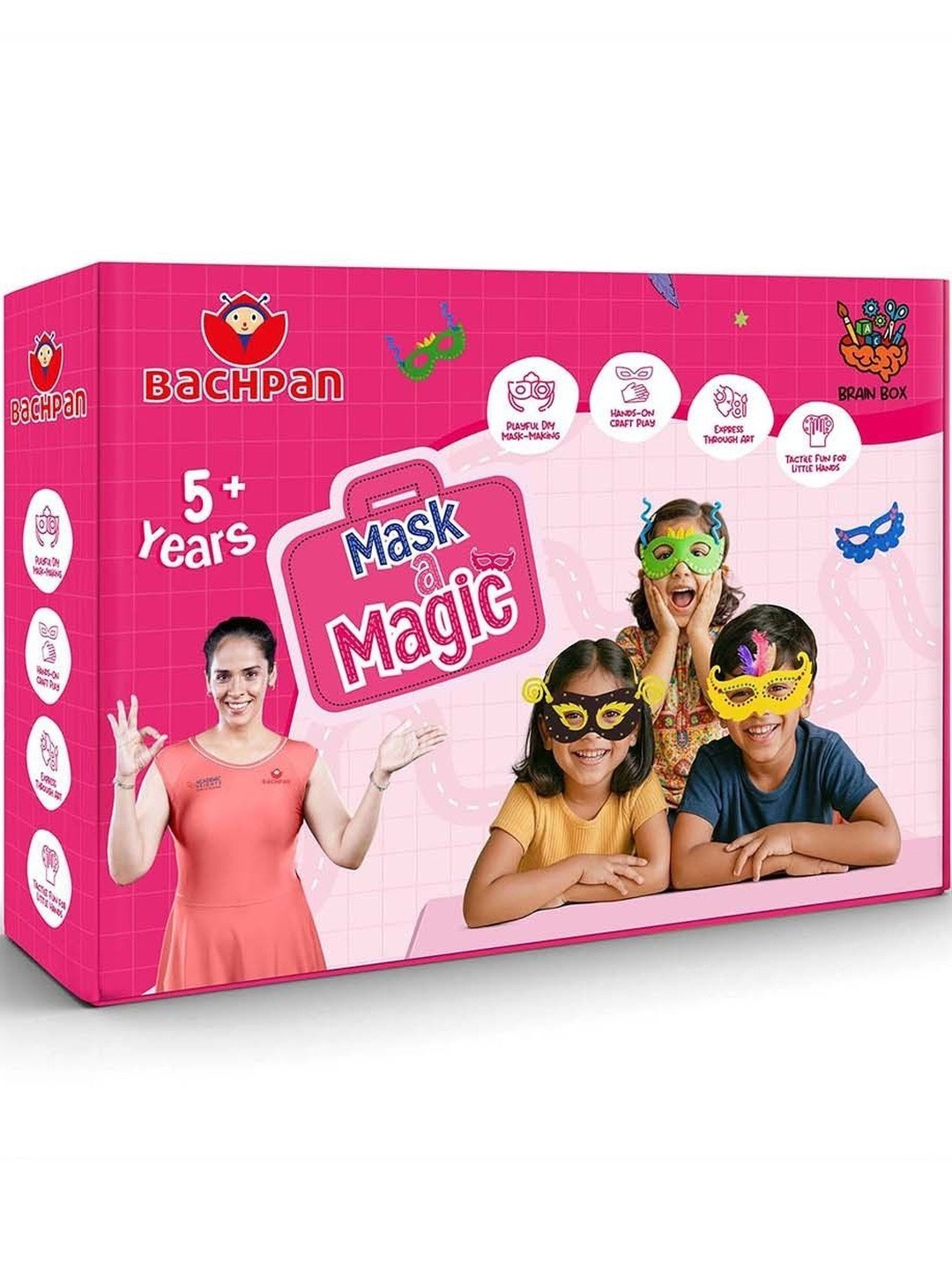 BACHPAN Kids Mask Making Activity Kit Creative DIY Arts & Crafts Learning Toy