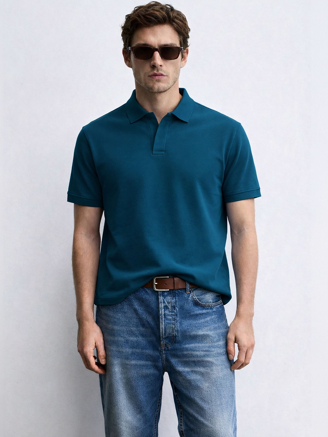 MISCHIEF MONKEY Men Polo Collar T-shirt