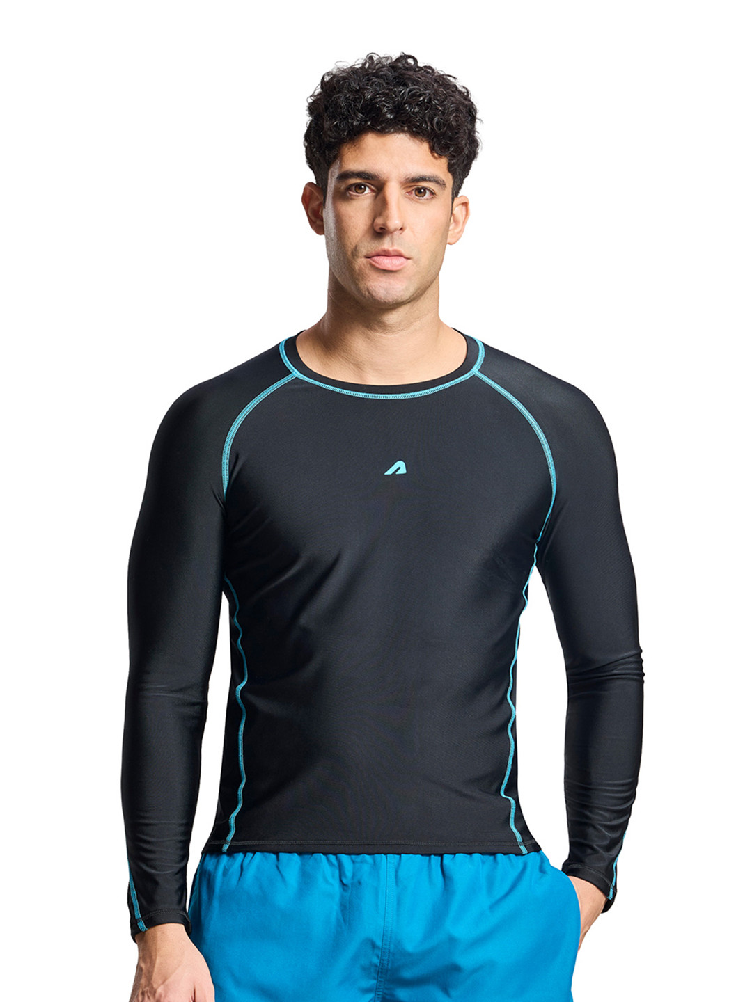 BOLDFIT Men Round Neck Full Sleeve Swimming T-shirt