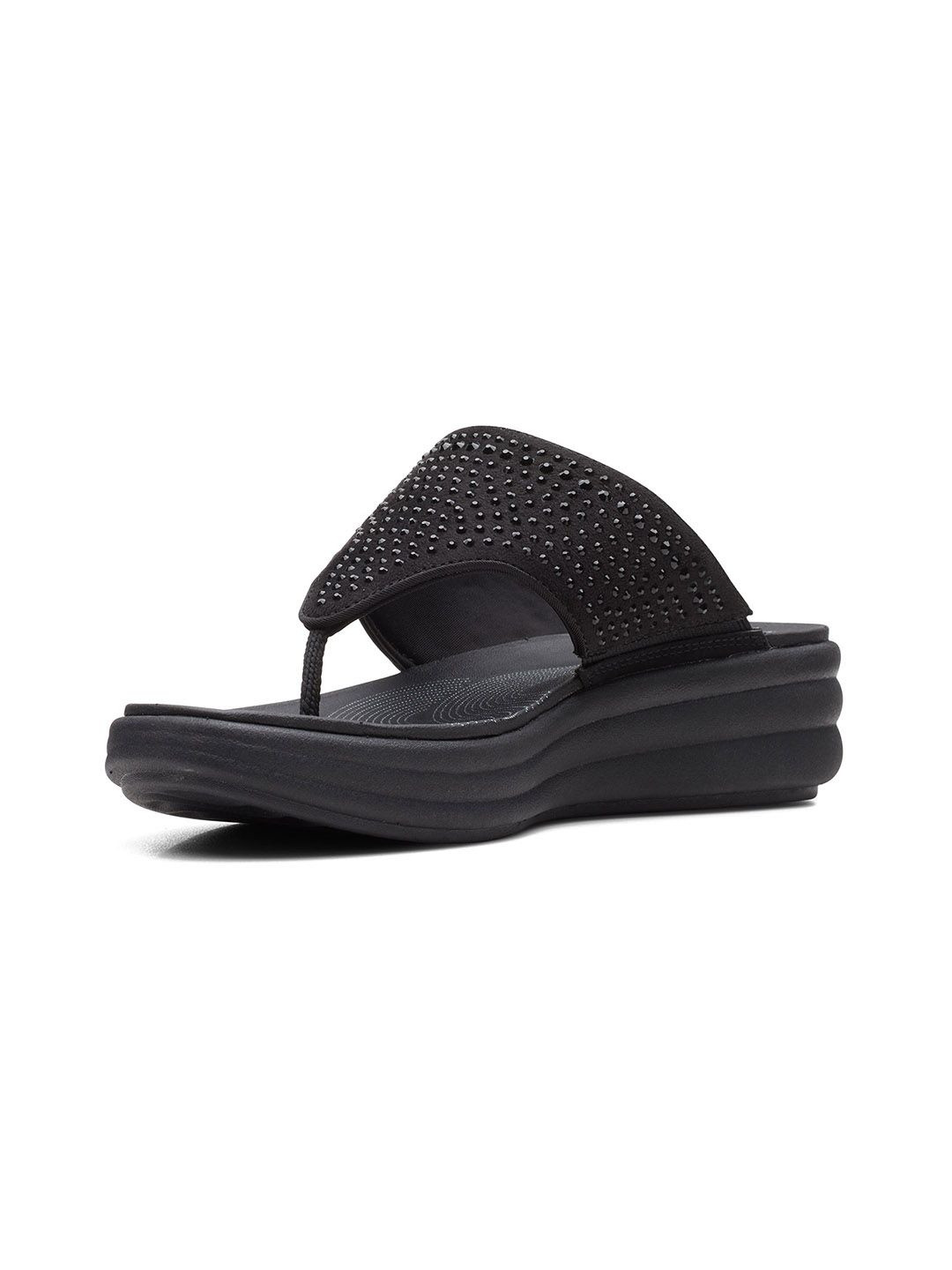 Clarks Embellished Wedge Sandals