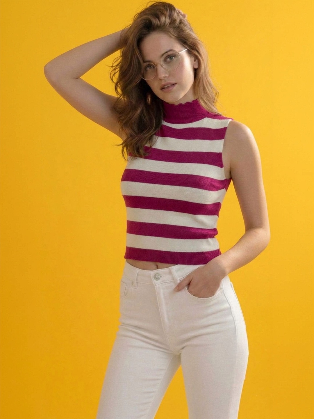 LASOON Striped Top