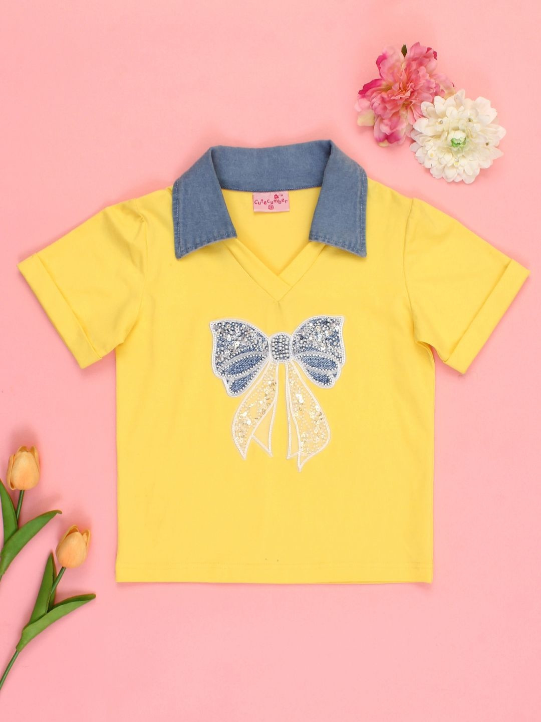 CUTECUMBER Girls Cotton Tops