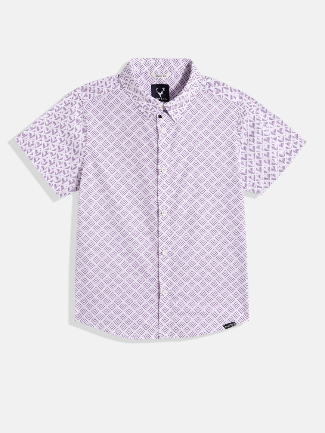 Allen Solly Junior Boys Printed Pure Cotton Casual Shirt