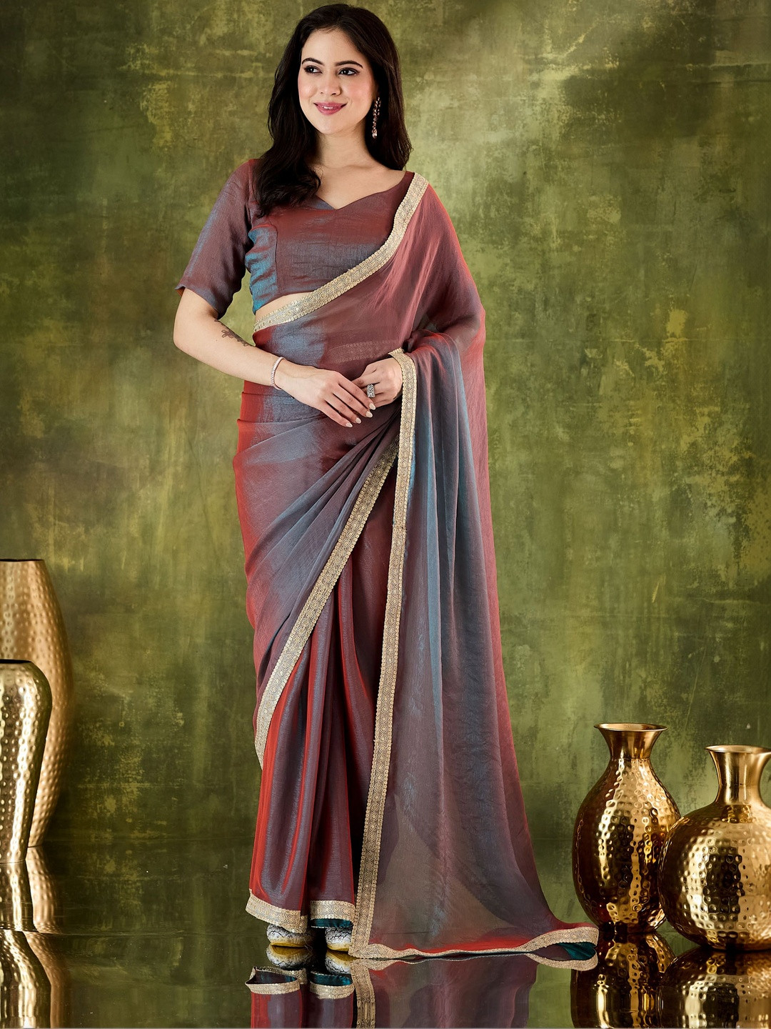 RACHNA Silk Blend Saree