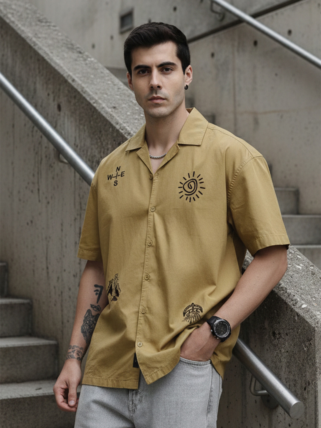 The Roadster Life Co. Pure Cotton Casual Regular Fit Shirt