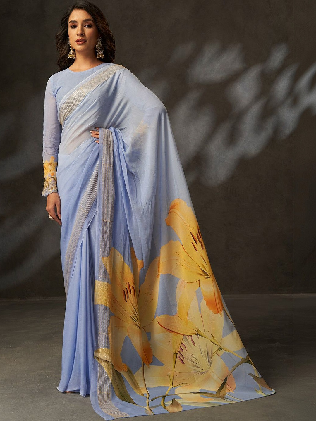LOOM SUTAA Ls A91 Grey- Sarees