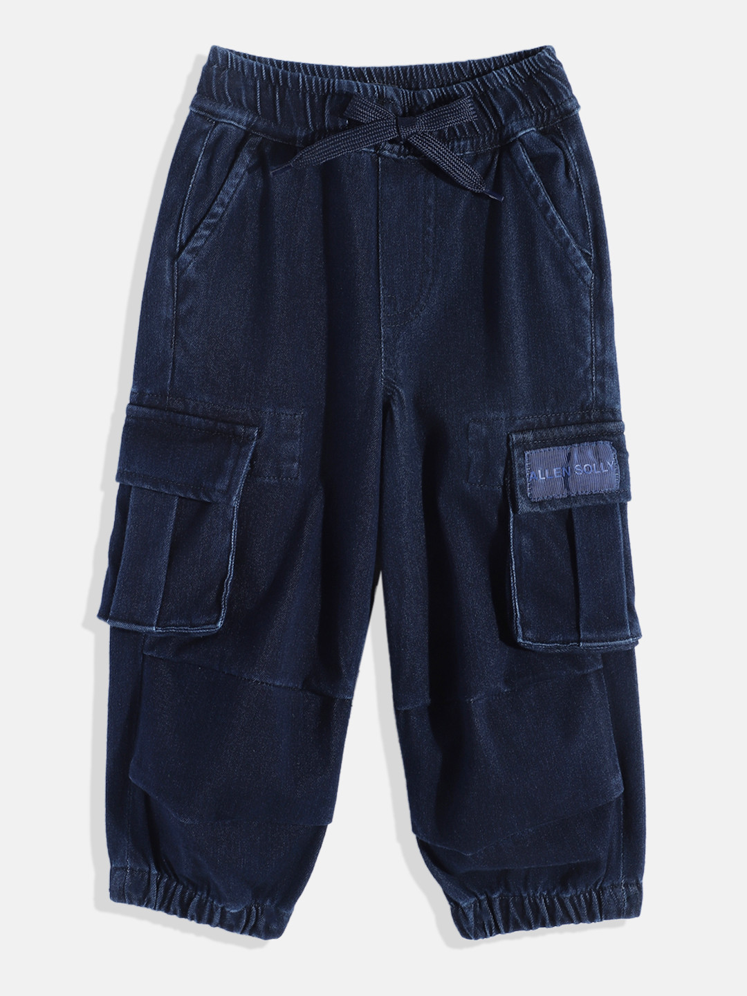 Allen Solly Junior Boys Mid-Rise Light Fade Stretchable Jogger Jeans