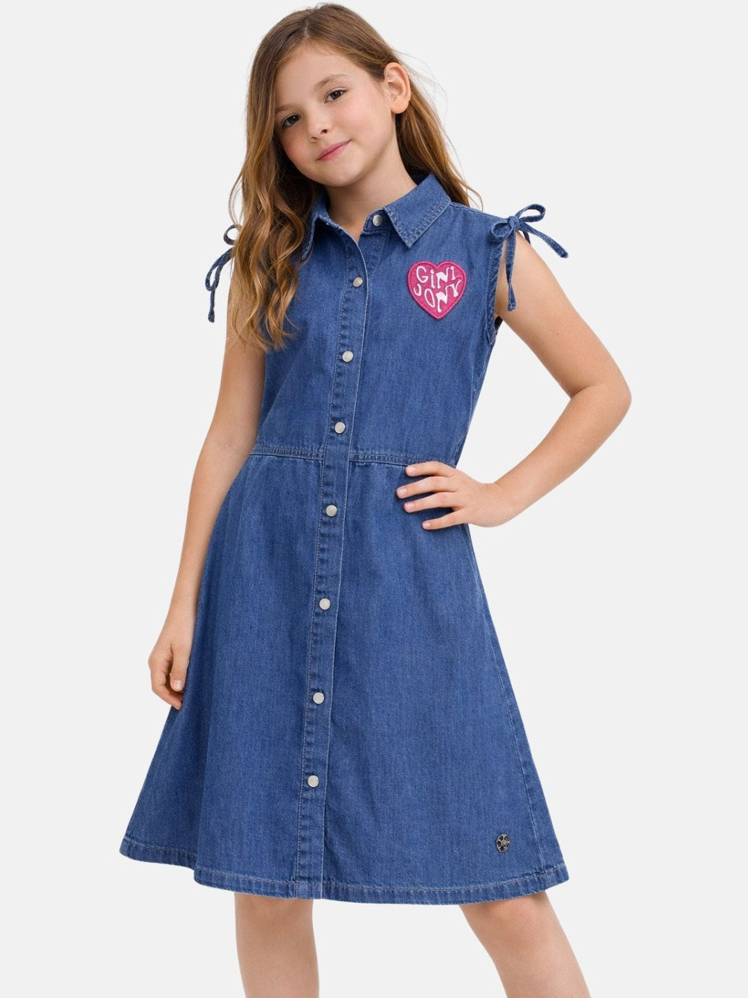 Gini and Jony Denim A-Line Dress