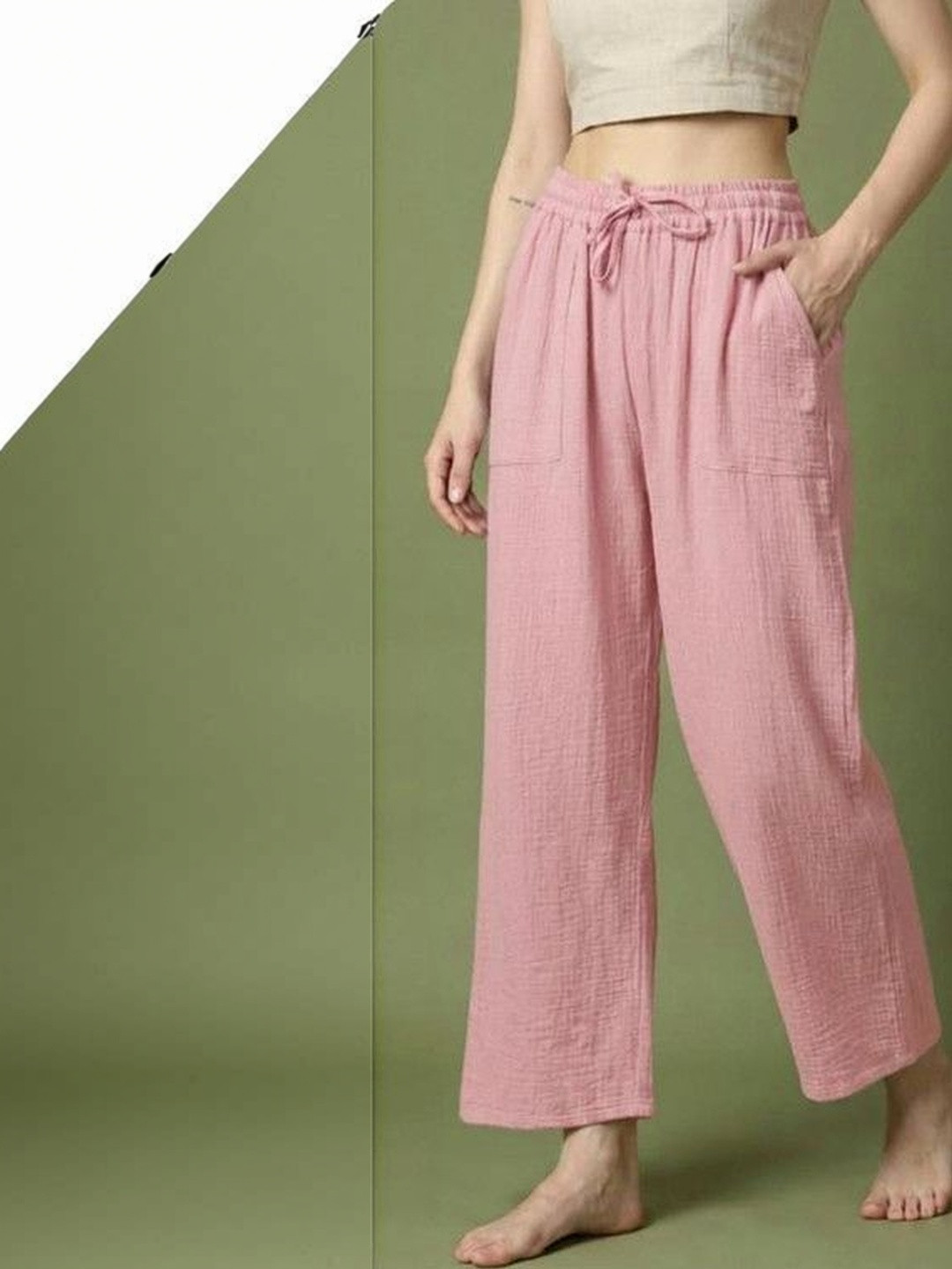BuaGi Collection Women Flared Textured Track Pants