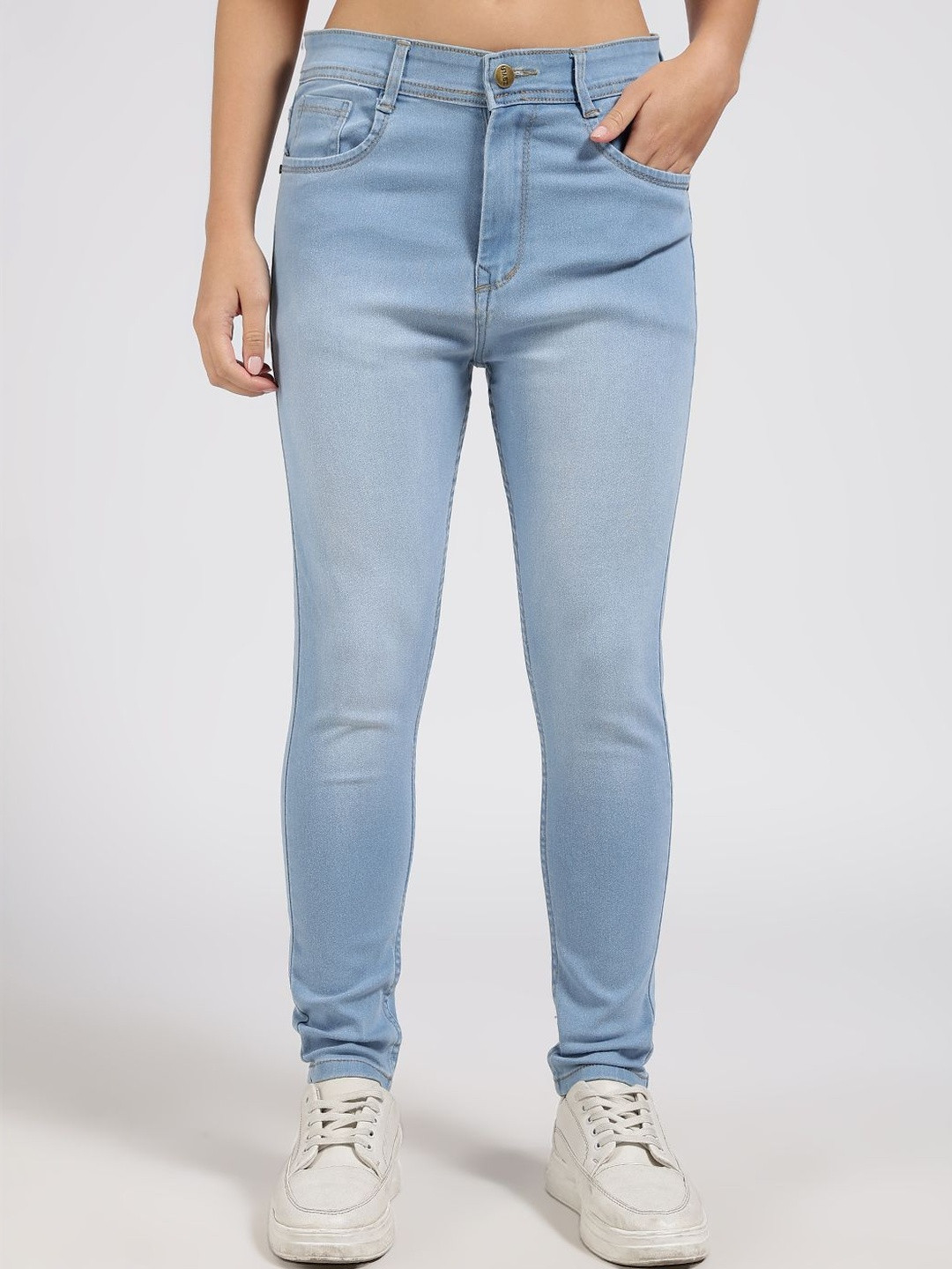 zayla Women Jean Skinny Fit High-Rise Light Fade Stretchable Jeans