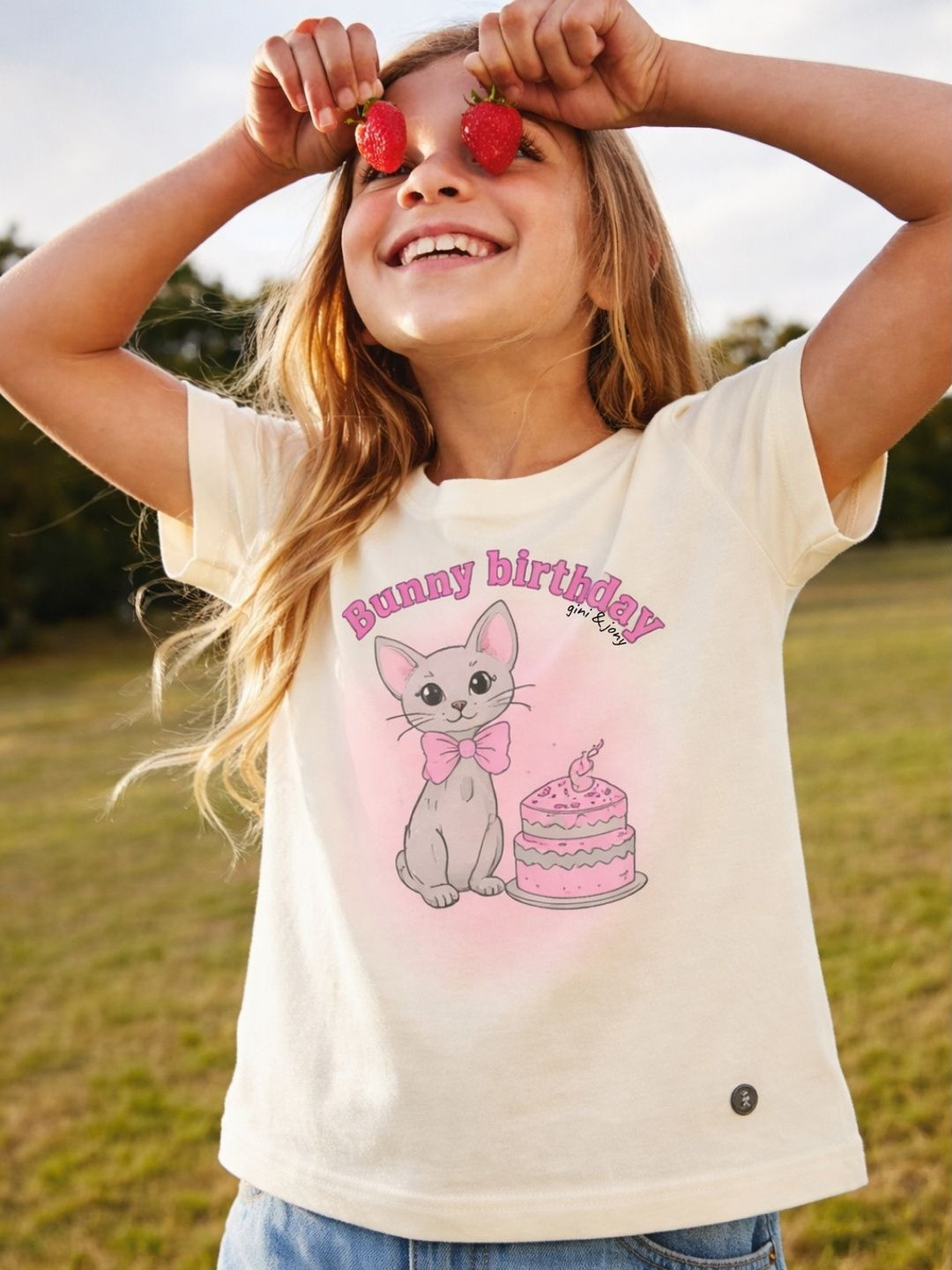 Gini and Jony Girls Printed Cotton Round Neck T-shirt