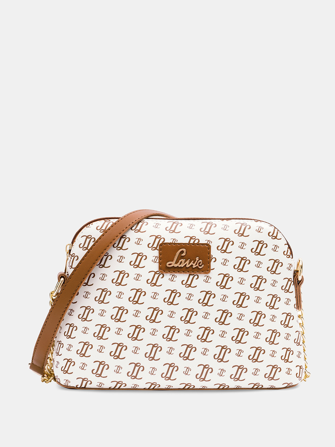 Lavie Janet Brand Logo Printed Structured Sling Bag
