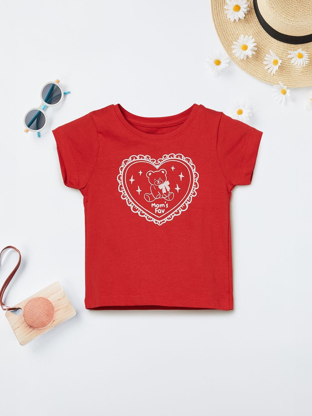 max Girls Graphic Print T-shirts