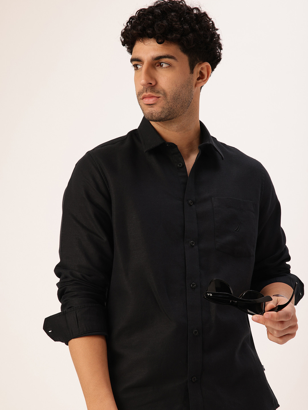 Nautica Classic Linen Cotton Casual Shirt