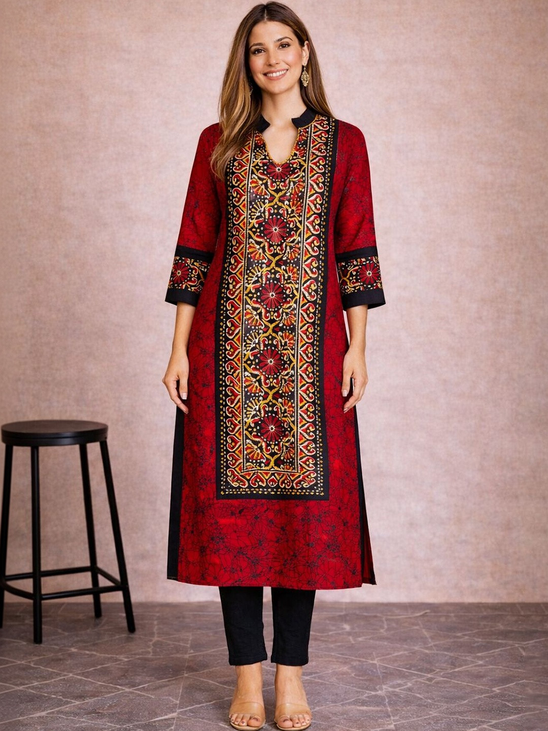FashionRiti Women Ethnic Motifs Printed Indie Prints Kurta