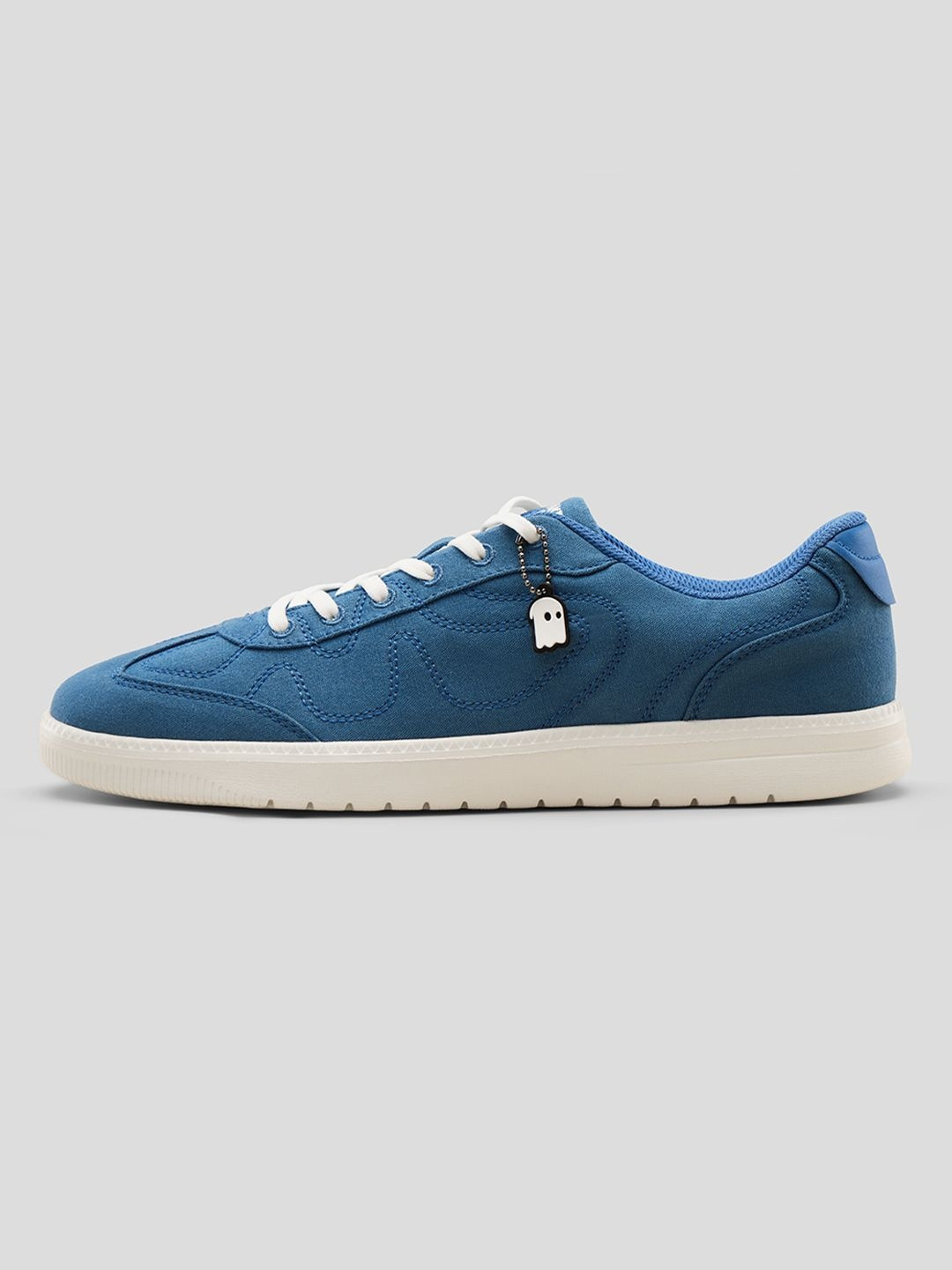 The Souled Store Men's Textured Blue Low Top Sneakers - Image 1