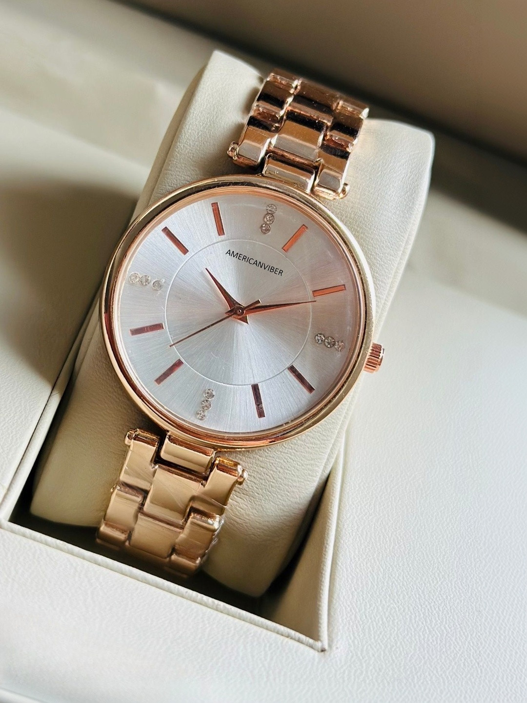 Americanviber Dial & Bracelet Style Straps Analogue Multi Function Watch