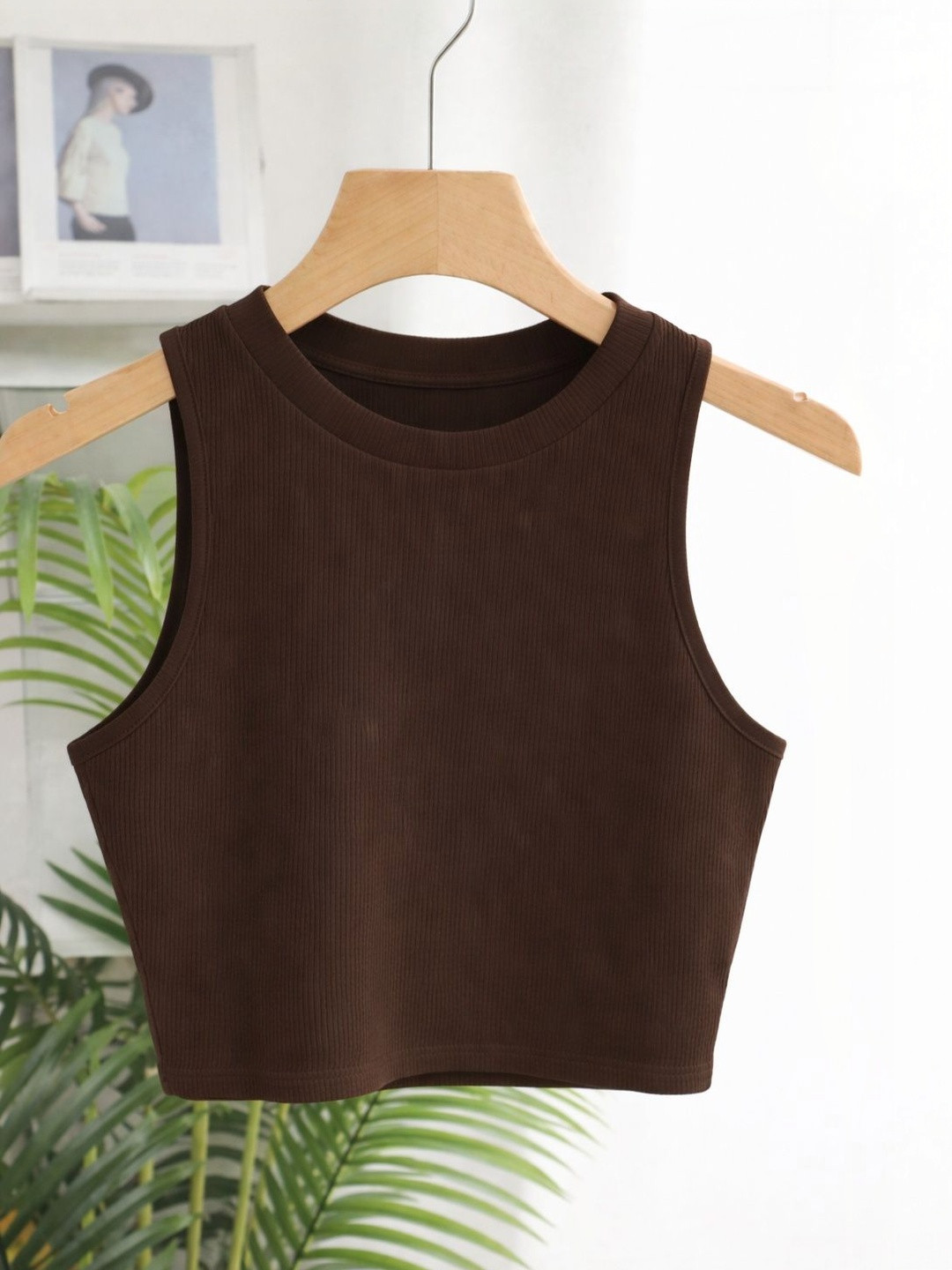 GLOWBERRY Cotton Tank Crop Top