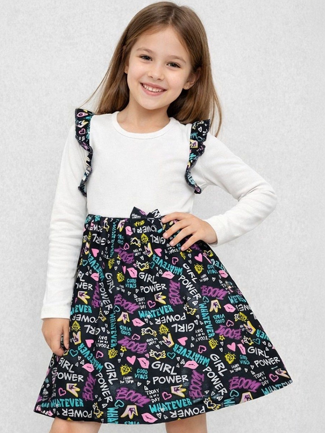 YK X Minute Mirth Print A-Line Dress